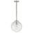 Polished Nickel and Clear Glass | Katie Globe Pendant | Valley Ridge Furniture
