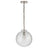 Polished Nickel and Seeded Glass | Katie Globe Pendant | Valley Ridge Furniture