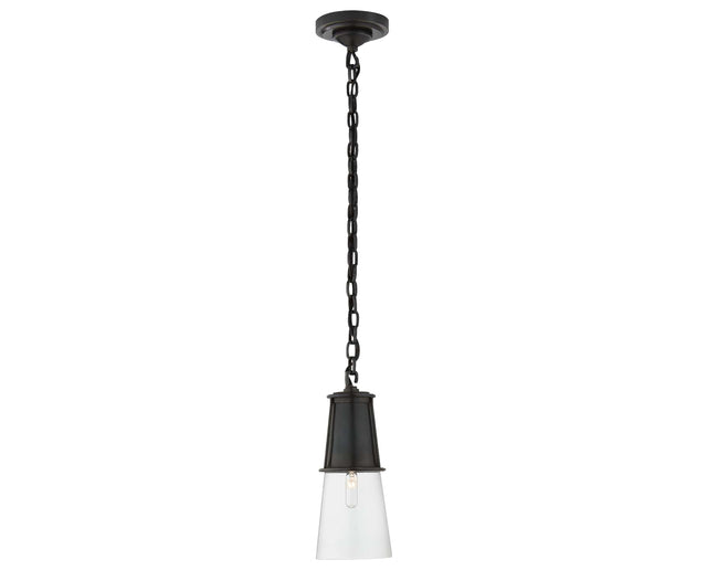 Bronze and Clear Glass | Robinson Small Pendant | Valley Ridge Furniture
