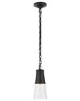 Bronze and Seeded Glass | Robinson Small Pendant | Valley Ridge Furniture