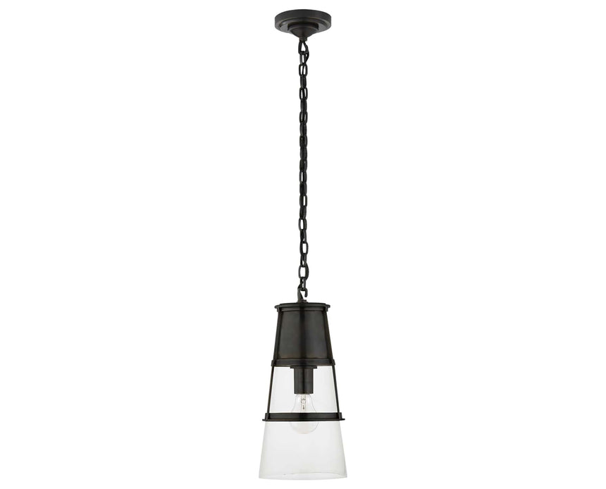 Bronze and Clear Glass | Robinson Medium Pendant | Valley Ridge Furniture