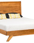 Brushwork Maple Wheat | Handstone Tribeca Queen Platform Bed w/Wood Headboard | Valley Ridge Furniture