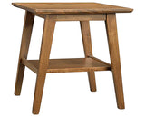 Brushwork Maple Wheat | Handstone Tribeca Leg End Table | Valley Ridge Furniture